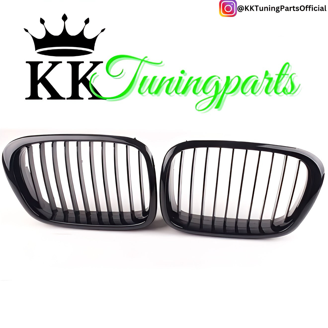Performance Kühlergrill / Nieren - Schwarz Hochglanz - passend für BMW E39 Limousine Touring