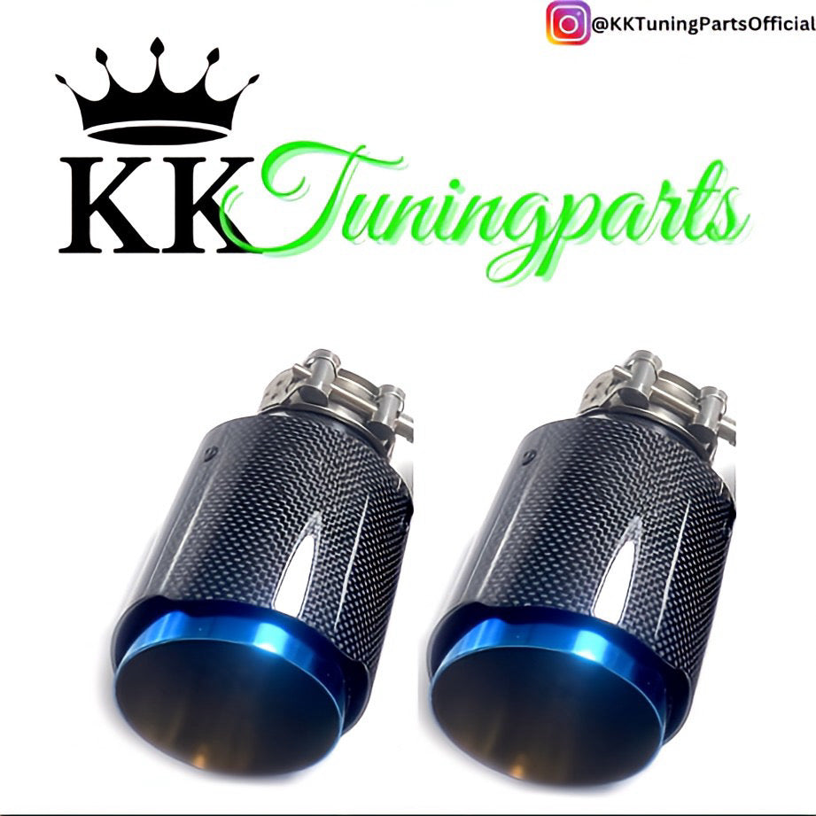 Performance Auspuffblenden -Echt Carbon - passend für 330i 335i BMW E30 E36 E39 E46 E60 E90 E92 E82 E88 F10 F30