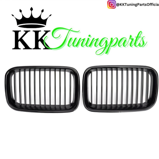 Performance Kühlergrill / Nieren - Schwarz Hochglanz - Vor Facelift passend für BMW E36 Coupé Cabrio Limousine Touring