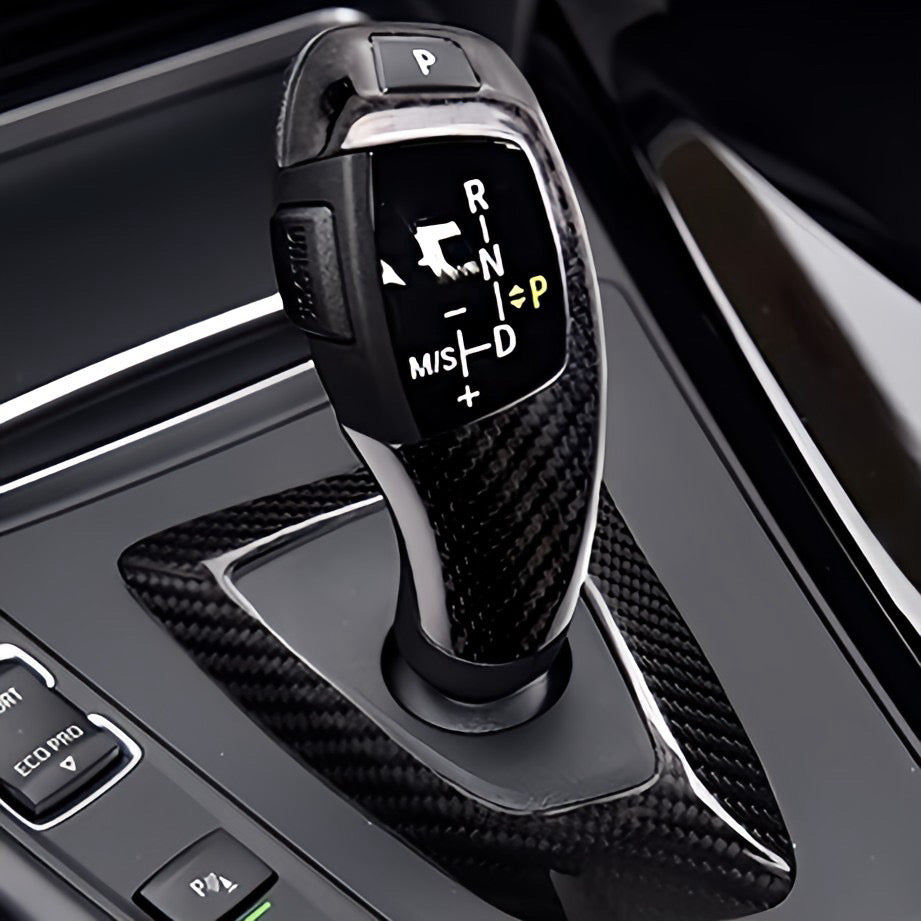 Performance Wahlhebelcover - Echt Carbon - passend für BMW E60 E61 E63 E64 X5 E70 X6 E71