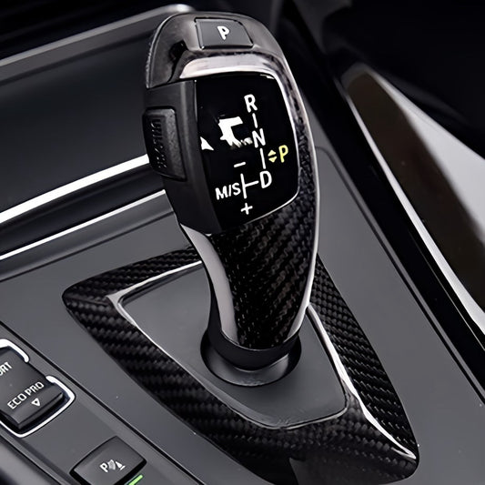 Performance Wahlhebelcover - Echt Carbon - passend für BMW E60 E61 E63 E64 X5 E70 X6 E71