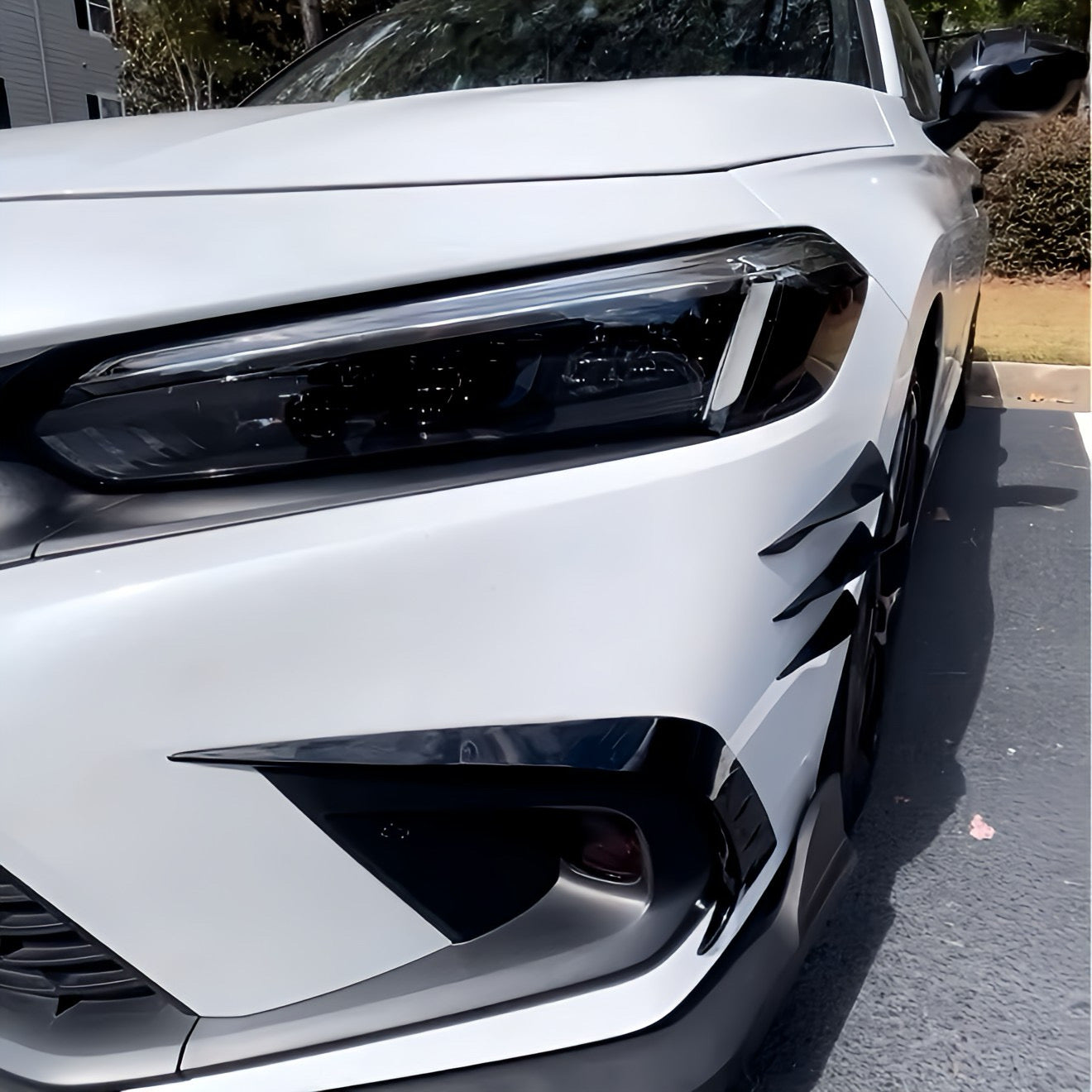 Performance Splitter / Flaps - Schwarz Hochglanz / Carbonlook - passend für BMW E30 E36 E39 E46 E60 E90 E92 E82 E88 F10 F30