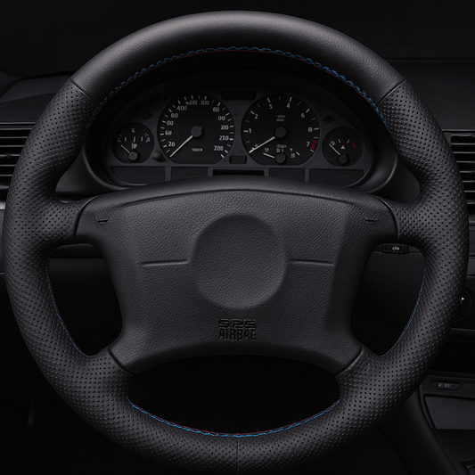 Performance Lenkradbezug - Leder glatt/perforiert - passend für BMW E46 E39 E36