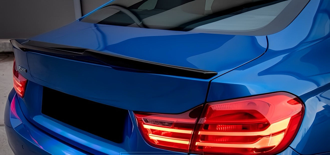 Performance Spoiler passend für BMW F30 F35 F80 - Schwarz Hochglanz