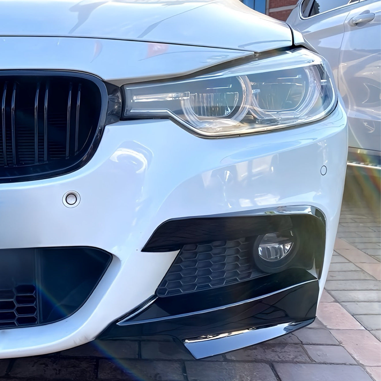 Performance Flaps / Splitter - Schwarz Hochglanz - passend für BMW F30 F31 F35