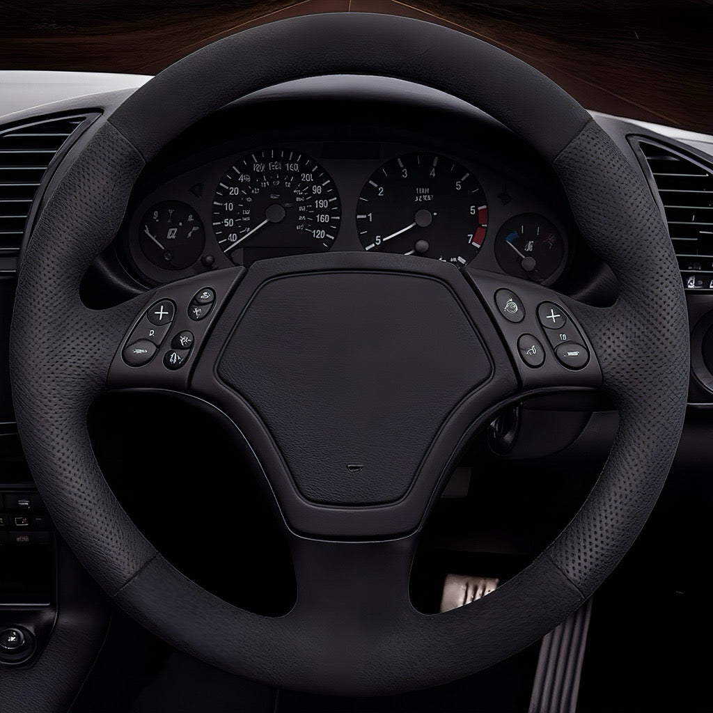Performance Lenkradbezug - Alcantara + perforiertes Leder - passend für BMW E46 E39 E36