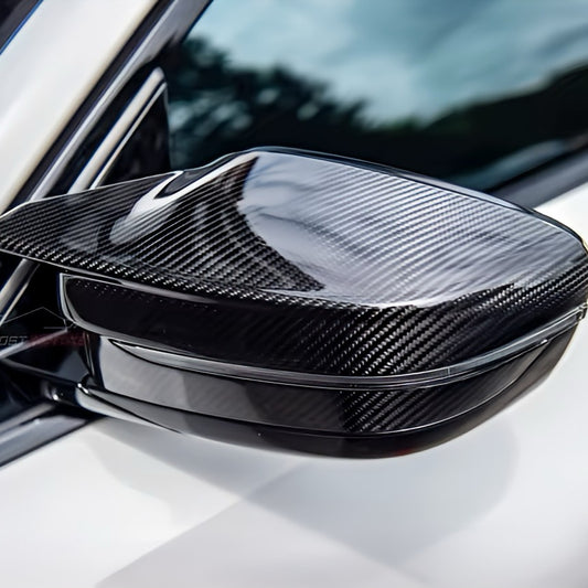 Performance Spiegelcover - Echt Carbon - passend für BMW 3er G20 G21 G28 4er G22 G23 G24 5er G30 G31 G38 7er G11 G12 8er G14 G15 G16 in