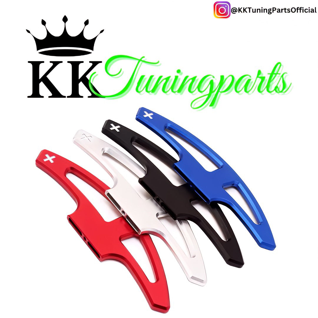 Performance Alu Schaltwippen / Paddles silber - passend für BMW M3 E90 E91 E92 E93 M1 E81 E82 E87 E88