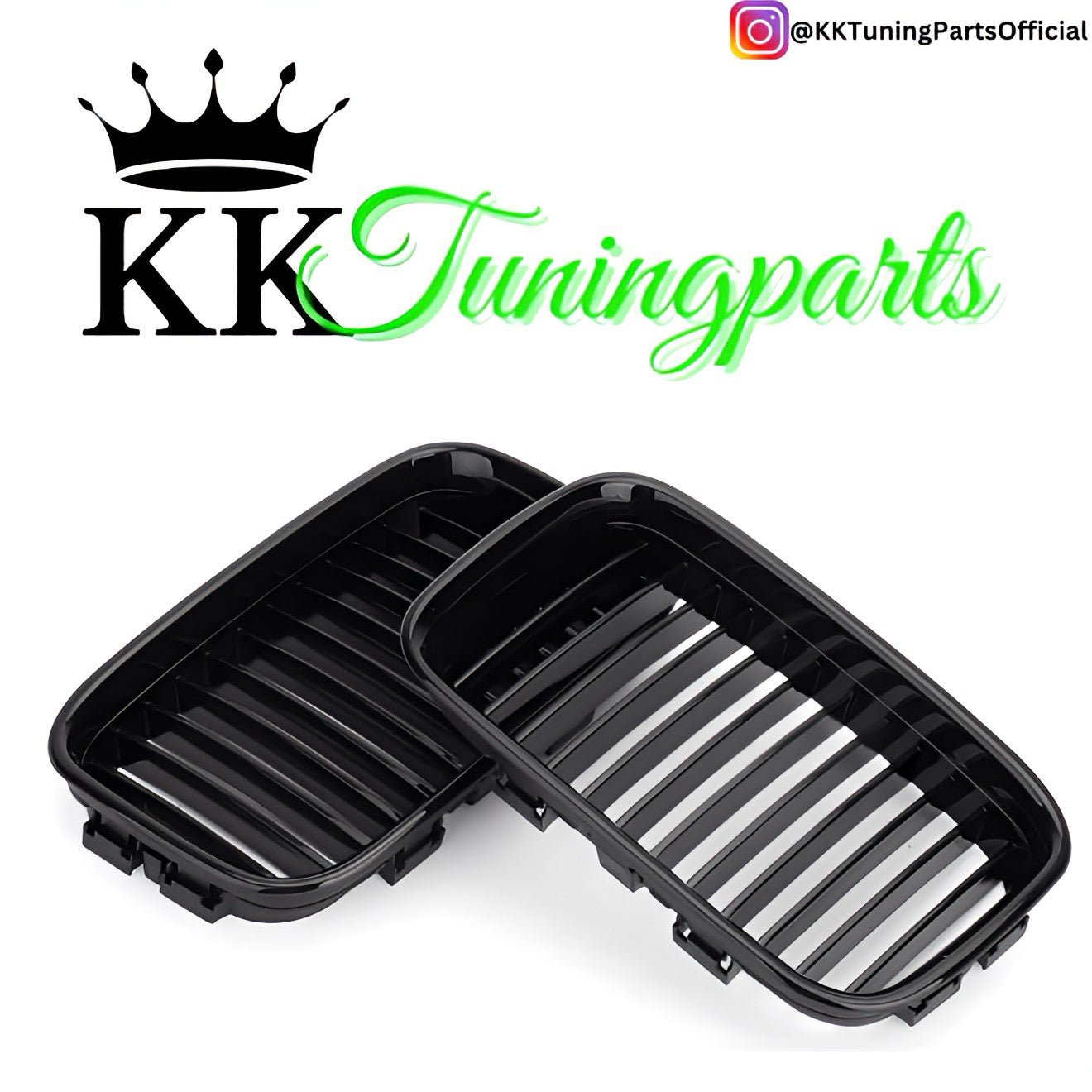 Performance Kühlergrill / Nieren - Schwarz Hochglanz - Vor Facelift passend für BMW E36 Coupé Cabrio Limousine Touring