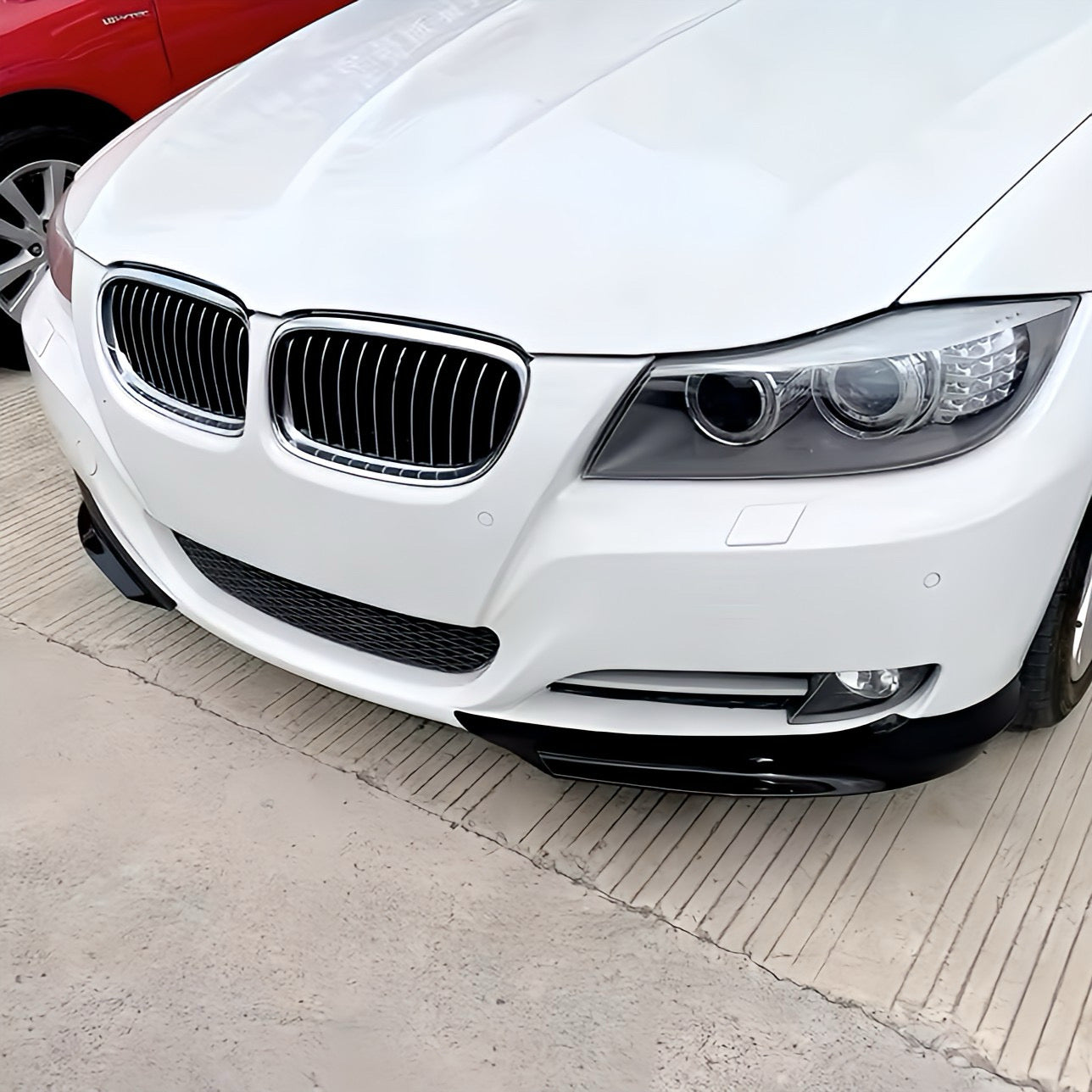 Performance Flaps / Splitter - Schwarz Hochglanz - passend für BMW E90 E91 LCI Facelift