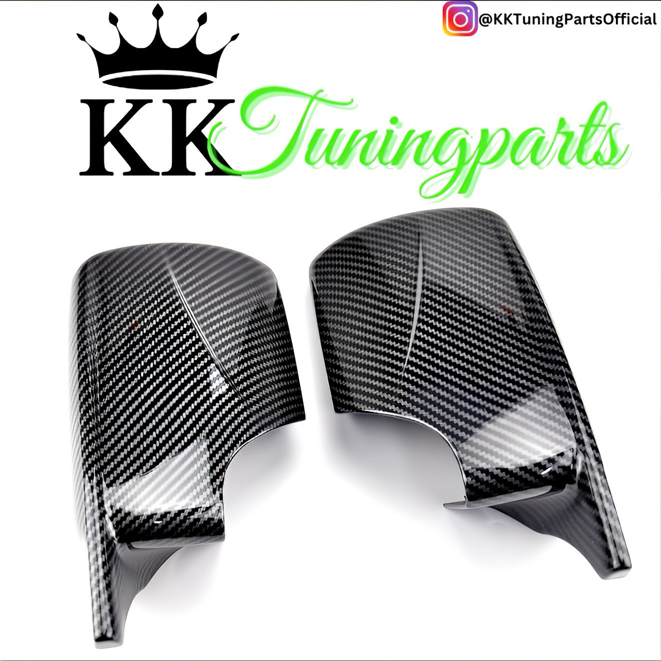 Performance Spiegelcover - Carbonlook - passend für BMW 3er E46 Limousine Touring Compact 5er E39