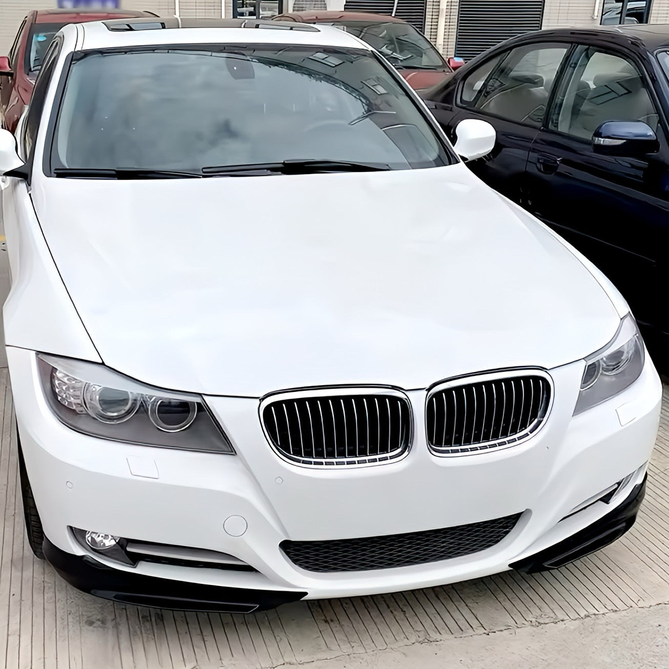 Performance Flaps / Splitter - Schwarz Hochglanz - passend für BMW E90 E91 LCI Facelift