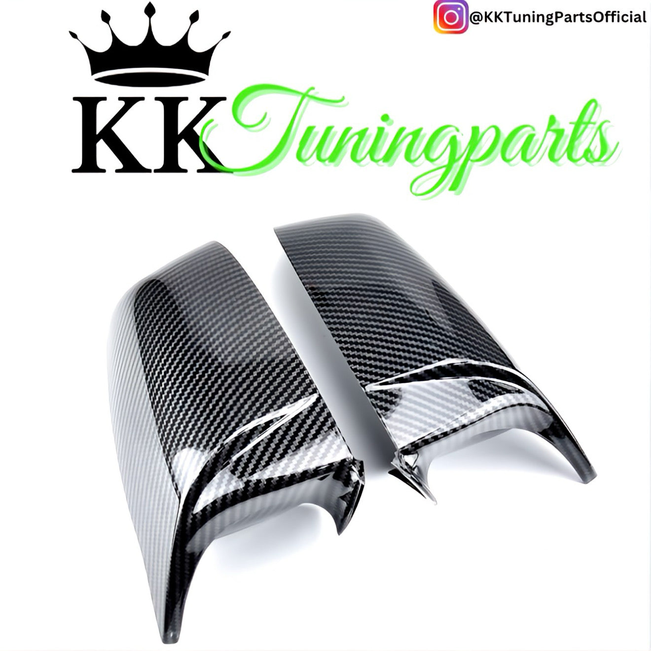 Performance Spiegelcover - Carbonlook - passend für BMW F07 F10 F11 F06 F12 F13 F01 F02 F03 F04 E60 E61 E62 E63 E64