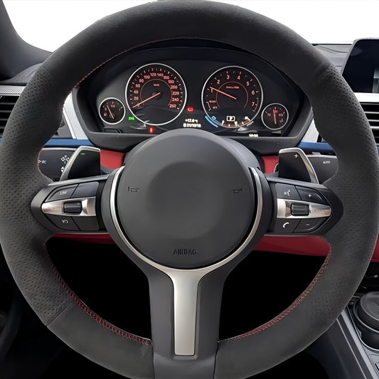 Performance Lenkradbezug - Alcantara perforiert - passend für BMW F20 F21 F45 F22 F23 F46 F30 F31 F34 F32 F33 F36 F10 F11 F07 F12 F06 F13 X1 F48 X2 F39 X3 F25 X4 F26 X5 F15 X6 F16