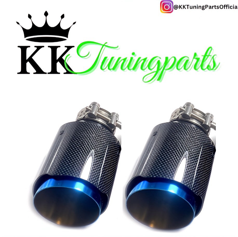 Performance Auspuffblenden -Echt Carbon - passend für 330i 335i BMW E30 E36 E39 E46 E60 E90 E92 E82 E88 F10 F30