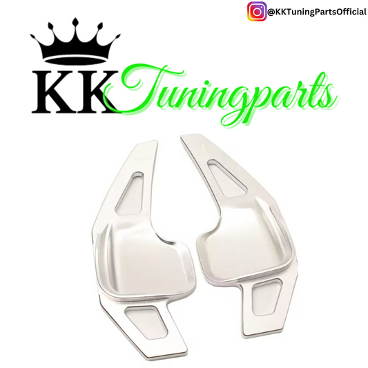 Performance Alu Schaltwippen / Paddles silber - passend für BMW F20 F21 F45 F22 F23 F46 F30 F31 F34 F32 F33 F36 F10 F11 F07 F12 F06 F13 X1 F48 X2 F39 X3 F25 X4 F26 X5 F15 X6 F16