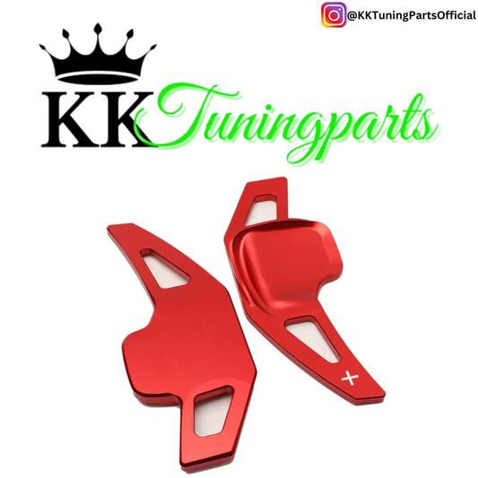 Performance Alu Schaltwippen / Paddles rot - passend für BMW F20 F21 F45 F22 F23 F46 F30 F31 F34 F32 F33 F36 F10 F11 F07 F12 F06 F13 X1 F48 X2 F39 X3 F25 X4 F26 X5 F15 X6 F16