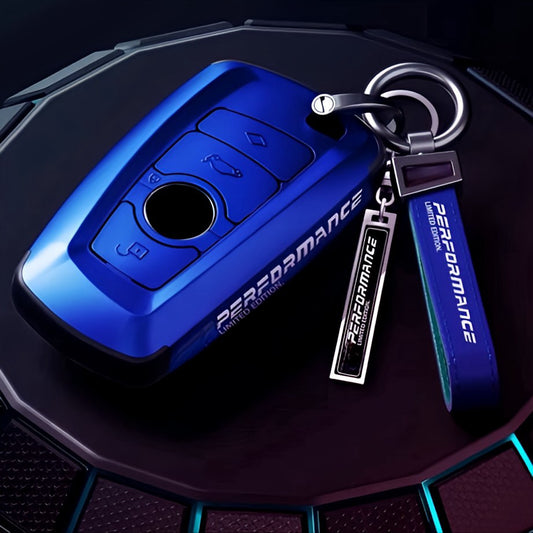 Schlüsselcover / Hülle - Blau - passend für BMW F20 F21 F22 F23 F30 F31 F34 F32 F33 F36 F10 F11 F07 F06 F12 F13 F01 F25 F26 F87 F80 F82 F83 F10 F12 F13