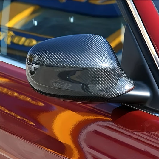 Performance Spiegelcover - Echt Carbon - passend für BMW E90 E91 E92 E93 E81 E82 E87 E88 LCI Facelift