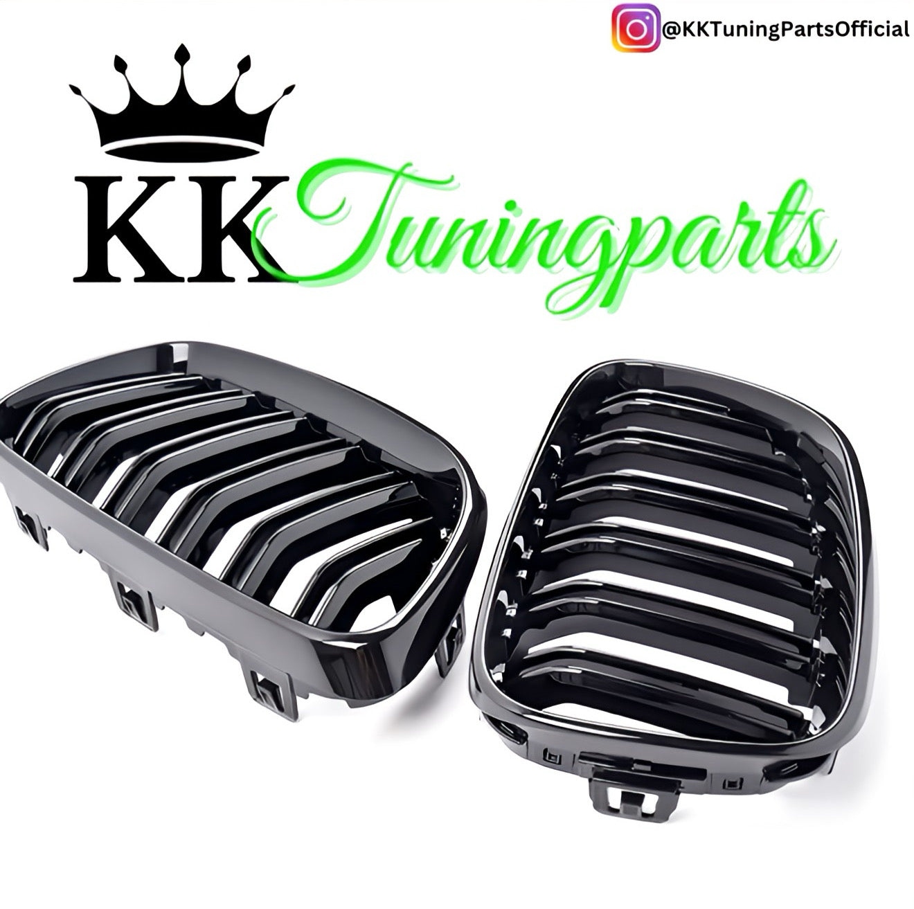 Performance Kühlergrill / Nieren - Schwarz Hochglanz / Doppelsteg - passend für BMW F22 F23 F87 M2