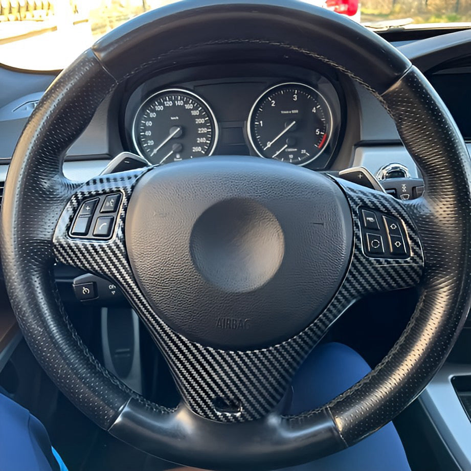 Performance Lenkradspange - Carbonlook - passend für BMW E81 E82 E87 E88 E90 E91 E92 E93