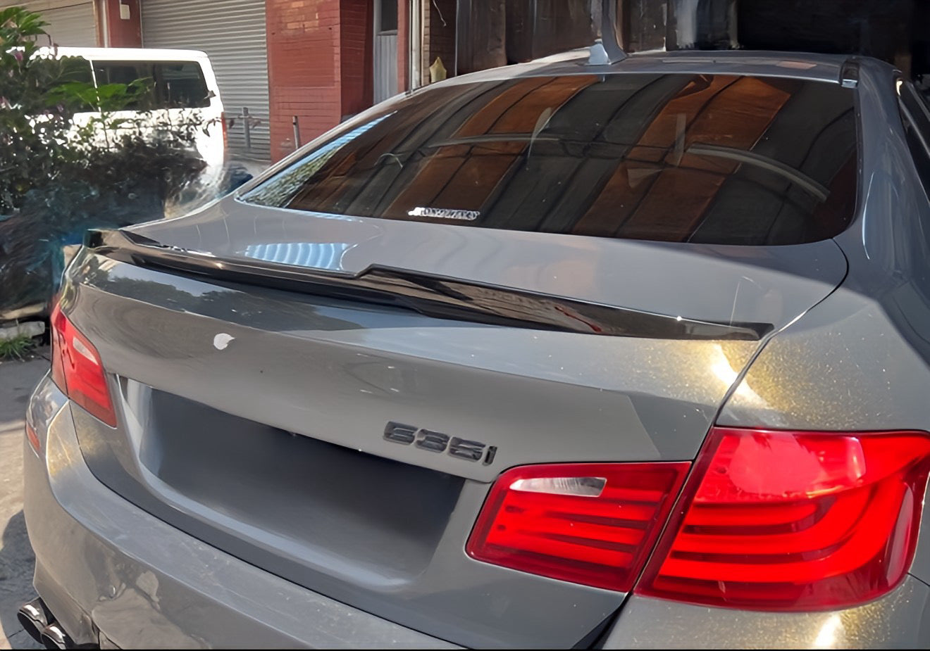 Performance Spoiler passend für BMW F10 F18 - Schwarz Hochglanz Limousine