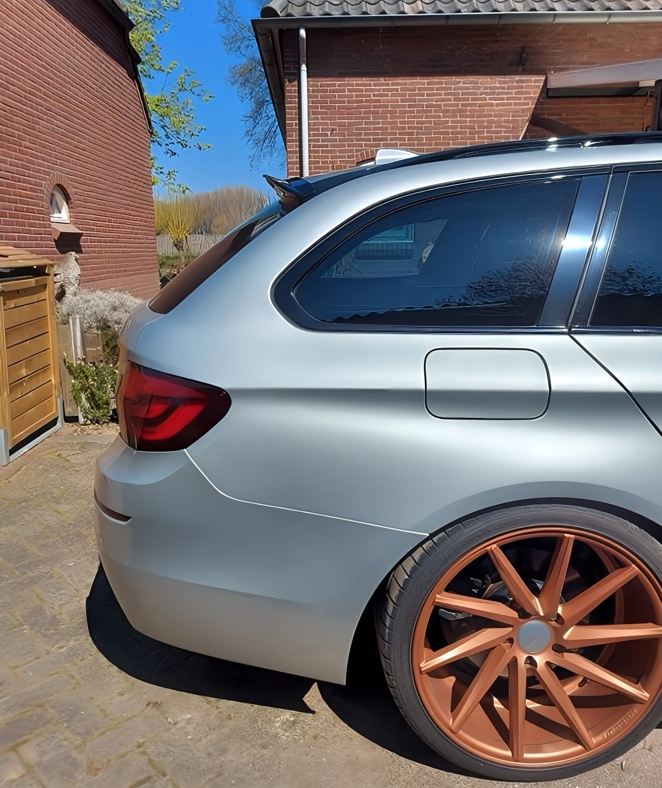 Performance Spoiler passend für BMW F11 - Schwarz Hochglanz Touring