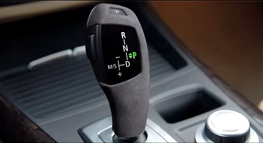 Performance Wahlhebelcover - Alcantara - passend für BMW E60 E61 E63 E64 X5 E70 X6 E71