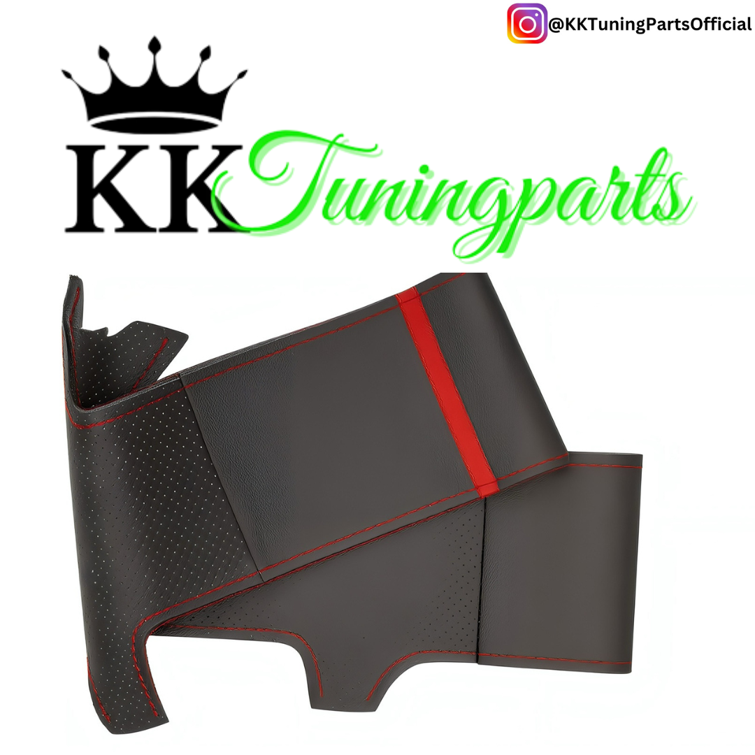 Performance Lenkradbezug - Leder glatt / perforiert + 12 Uhr Markierung rot - passend für BMW G20 G21 G22 G23 G26 G30 G31 G32 G11 G12 G14 G15 G16 G01 G02 G05 G06 G07 X3 X4 X5 X6
