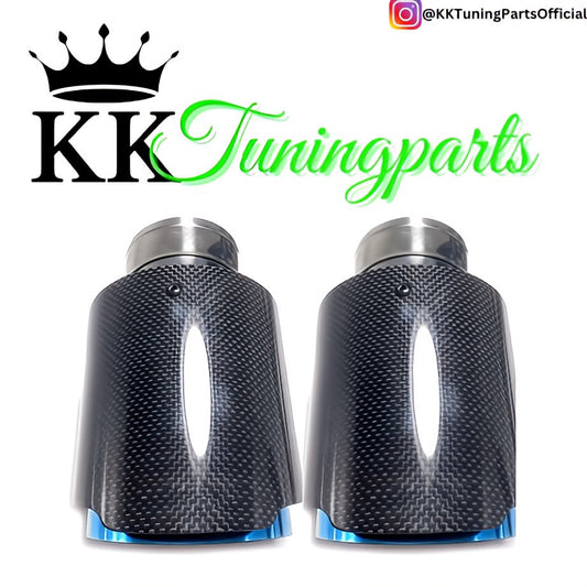 Performance Auspuffblenden -Echt Carbon - passend für 330i 335i BMW E30 E36 E39 E46 E60 E90 E92 E82 E88 F10 F30