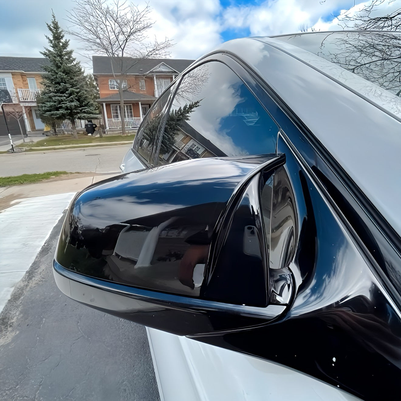 Performance Spiegelcover - Schwarz Hochglanz - passend für BMW F07 F10 F11 F06 F12 F13 F01 F02 F03 F04 E60 E61 E62 E63 E64