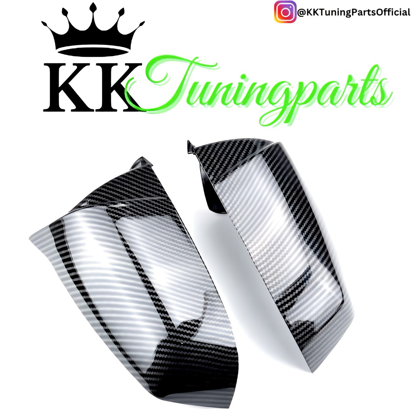 Performance Spiegelcover - Carbonlook - passend für BMW F07 F10 F11 F06 F12 F13 F01 F02 F03 F04 E60 E61 E62 E63 E64