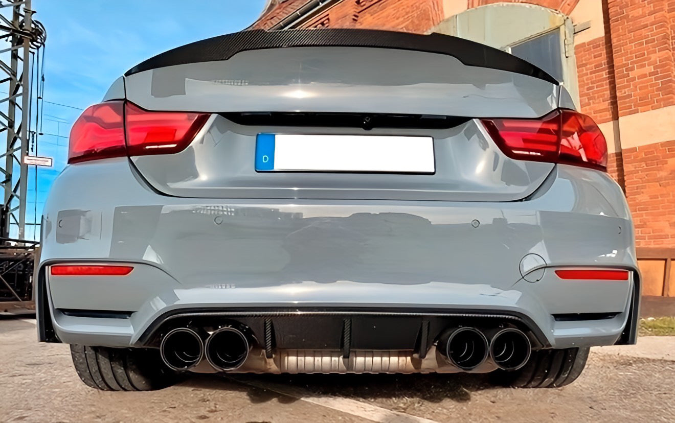 Performance Auspuffblenden -Echt Carbon - passend für 330i 335i BMW E30 E36 E39 E46 E60 E90 E92 E82 E88 F10 F30