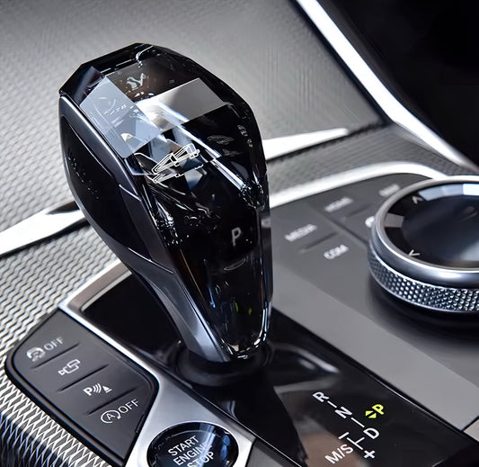 Performance Kristall Wahlhebel - 4 - 3er Set inkl. iDrive & Start- Knopf passend für BMW G22 G23 G26 4er