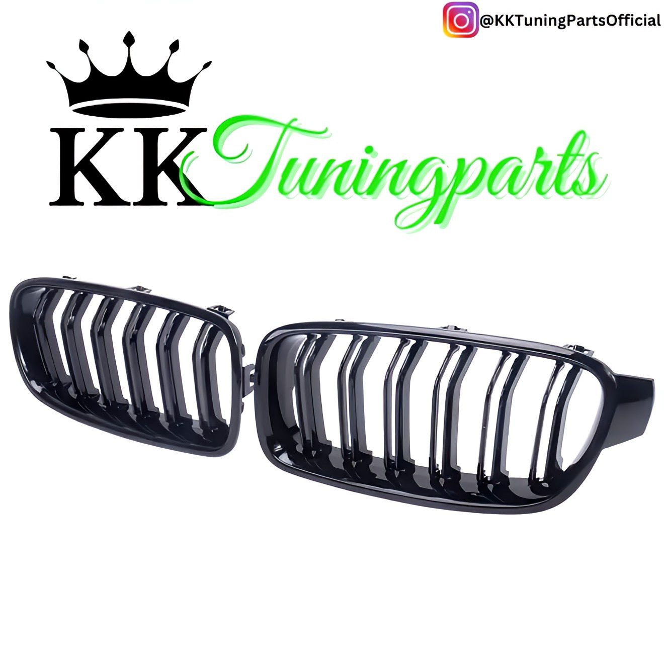 Performance Kühlergrill / Nieren - Schwarz Hochglanz / Doppelsteg - passend für BMW F30 F31 F35