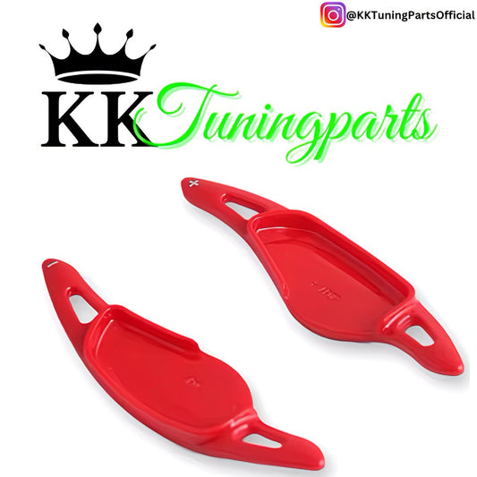 Performance Alu Schaltwippen / Paddles rot - passend für BMW G20 G21 G22 G23 G26 G30 G31 G32 G11 G12 G14 G15 G16 G01 G02 G05 G06 G07 X3 X4 X5 X6