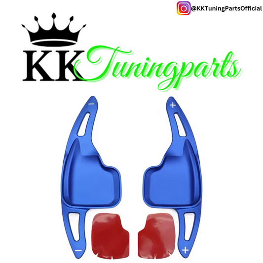 Performance Alu Schaltwippen / Paddles blau - passend für BMW F20 F21 F45 F22 F23 F46 F30 F31 F34 F32 F33 F36 F10 F11 F07 F12 F06 F13 X1 F48 X2 F39 X3 F25 X4 F26 X5 F15 X6 F16