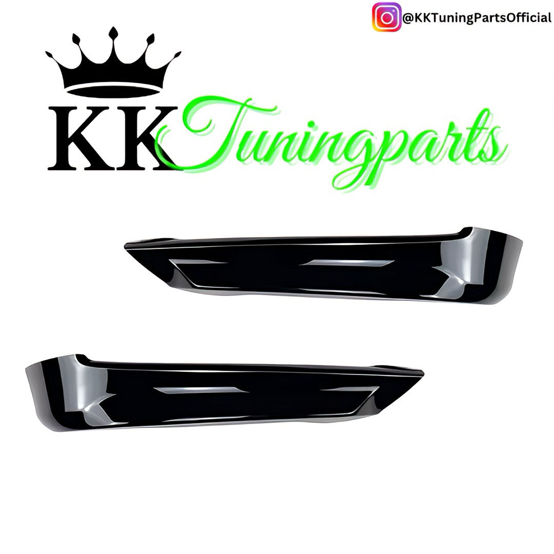 Performance Flaps / Splitter - Schwarz Hochglanz - passend für BMW E90 E91 PreLCI VorFacelift