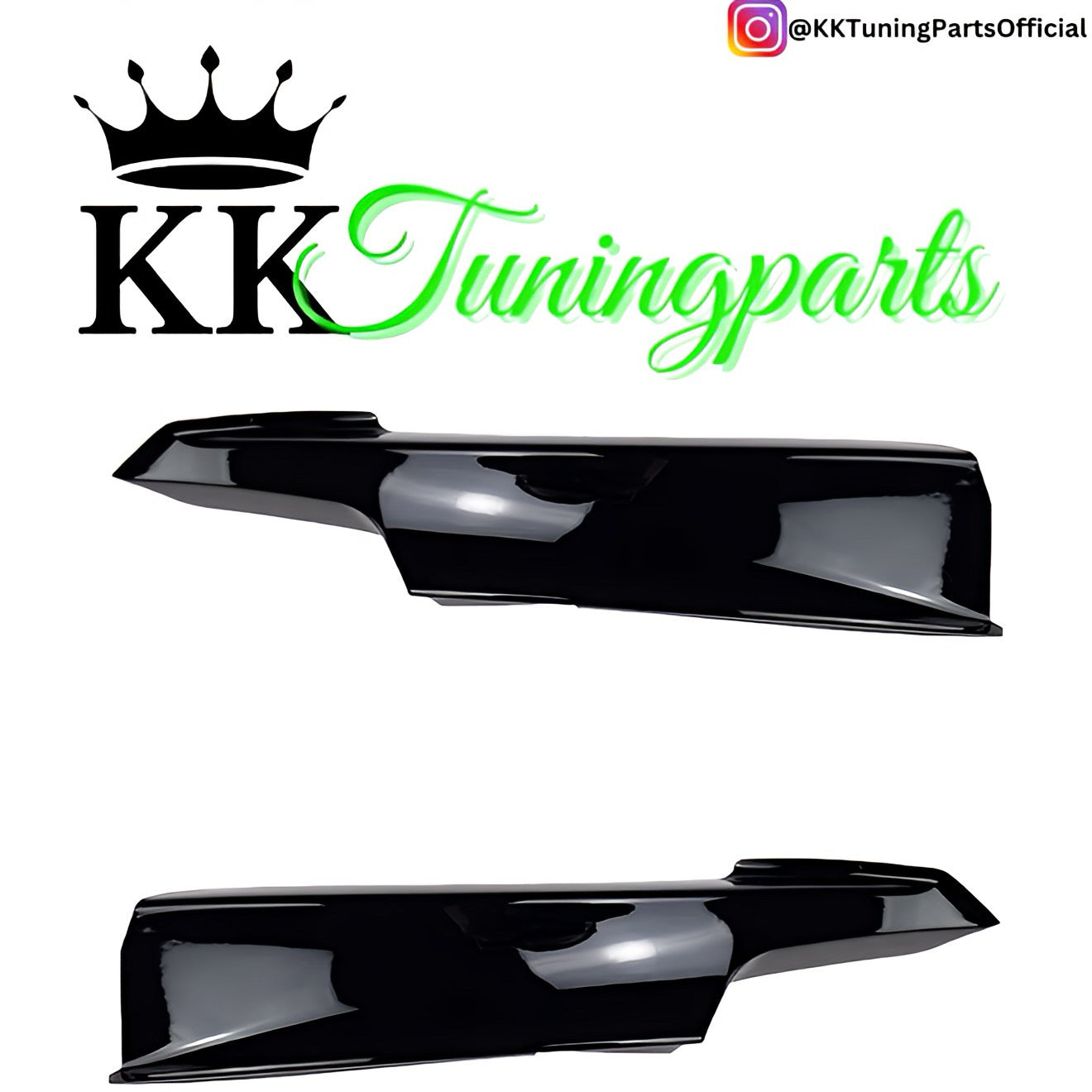 Performance Flaps / Splitter - Schwarz Hochglanz - passend für BMW F30 F31 F35