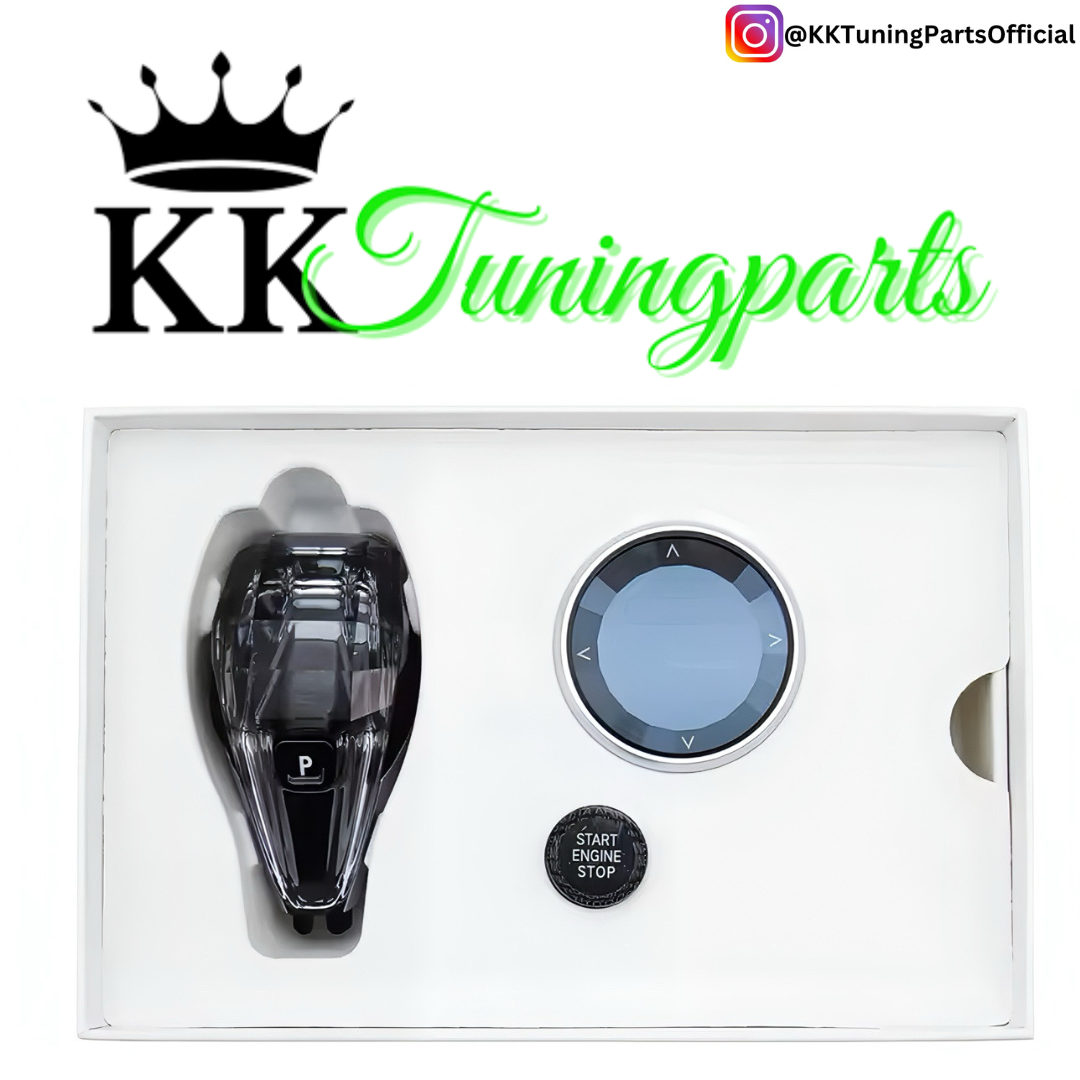 Performance Kristall Wahlhebel - X - 3er Set inkl. iDrive & Start- Knopf passend für BMW X3 G01 G08 X4 G02 X5 G05 X6 G06 X7 G07