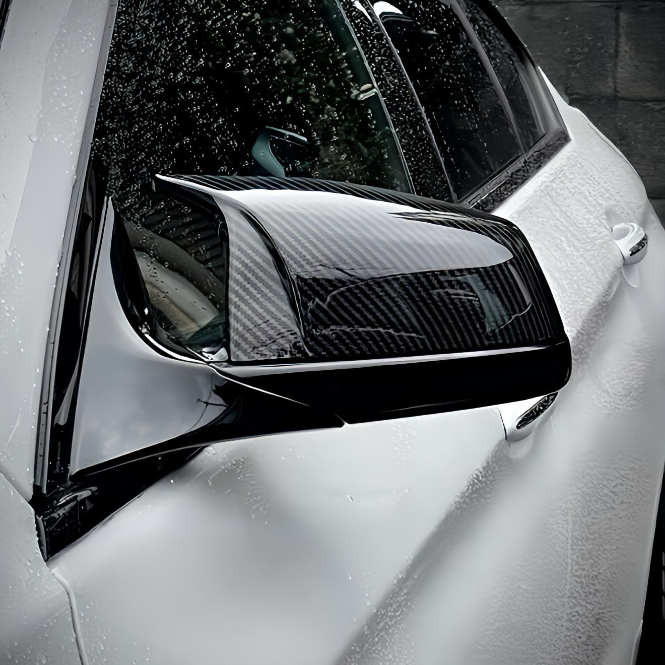 Performance Spiegelcover - Carbonlook - passend für BMW F07 F10 F11 F06 F12 F13 F01 F02 F03 F04 E60 E61 E62 E63 E64