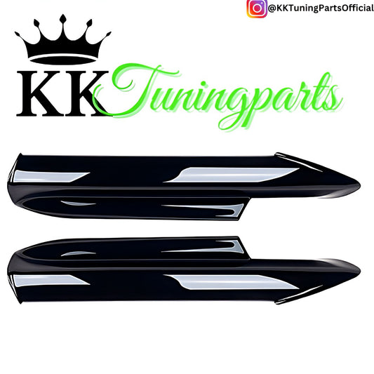 Performance Flaps / Splitter - Schwarz Hochglanz - passend für BMW E90 E91 PreLCI VorFacelift