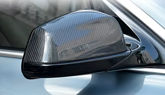 Performance Spiegelcover - Echt Carbon - passend für BMW F07 F10 F11 F06 F12 F13 F01 F02 F03 F04 E60 E61 E62 E63 E64