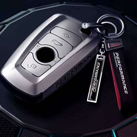 Schlüsselcover / Hülle - Silber - passend für BMW F20 F21 F22 F23 F30 F31 F34 F32 F33 F36 F10 F11 F07 F06 F12 F13 F01 F25 F26 F87 F80 F82 F83 F10 F12 F13