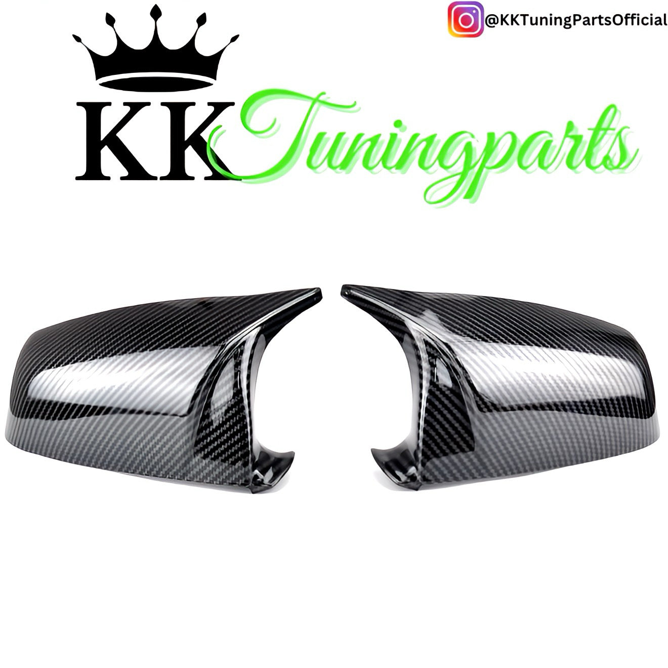 Performance Spiegelcover - Carbonlook - passend für BMW F07 F10 F11 F06 F12 F13 F01 F02 F03 F04 E60 E61 E62 E63 E64