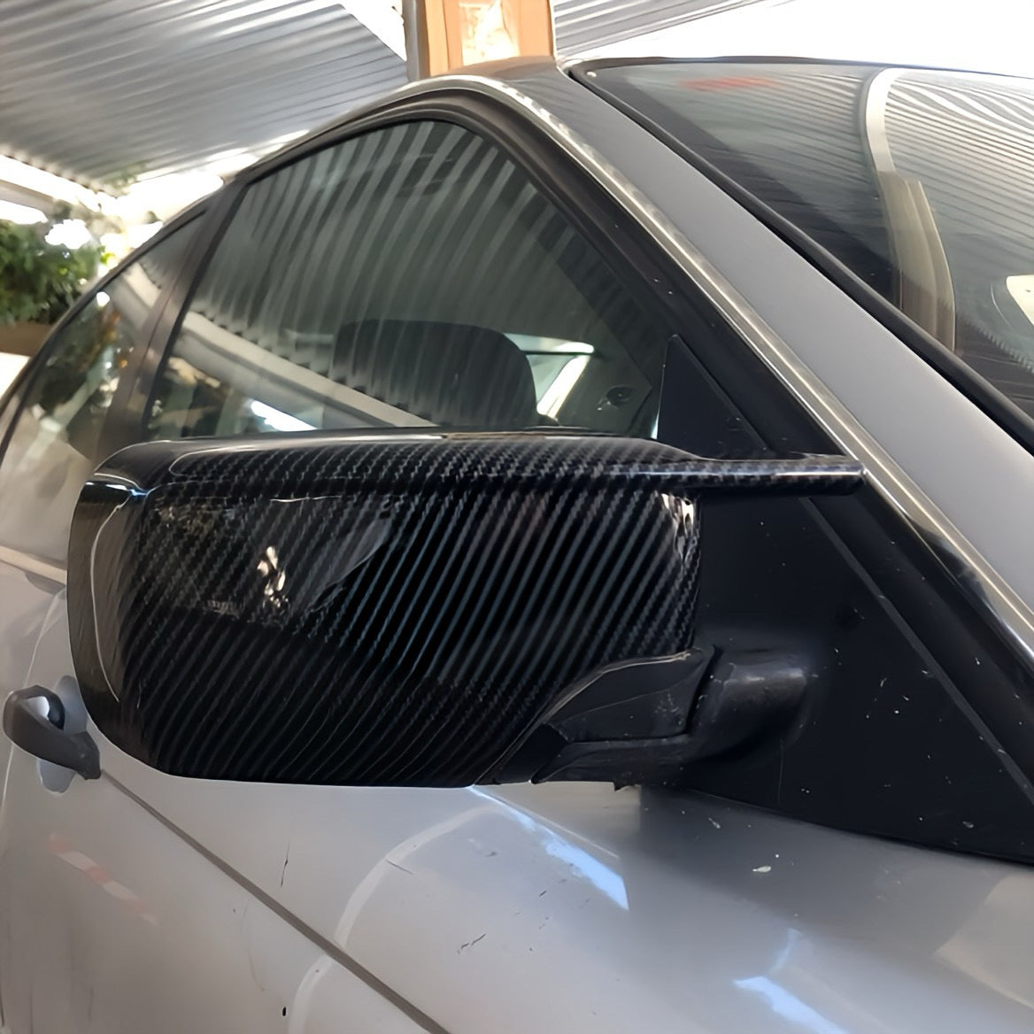 Performance Spiegelcover - Carbonlook - passend für BMW 3er E46 Limousine Touring Compact 5er E39
