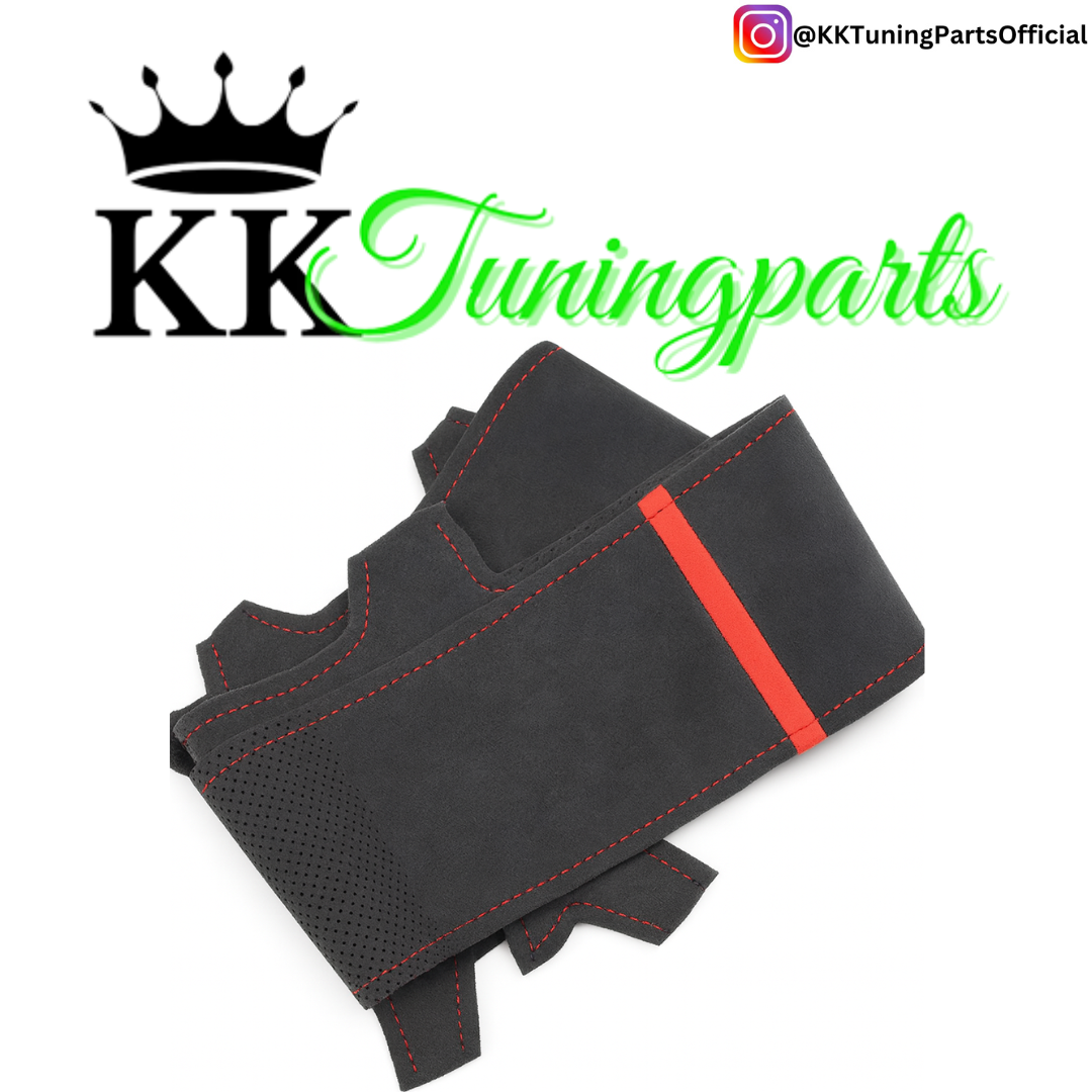 Performance Lenkradbezug - Alcantara perforiert + 12 Uhr Markierung rot - passend für BMW G20 G21 G22 G23 G26 G30 G31 G32 G11 G12 G14 G15 G16 G01 G02 G05 G06 G07 X3 X4 X5 X6
