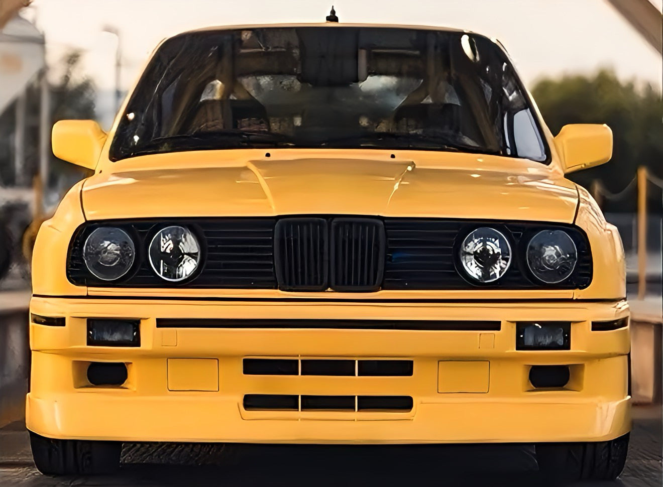Performance Kühlergrill / Nieren - Schwarz Hochglanz - passend für BMW E30 Coupé Cabrio Limousine Touring