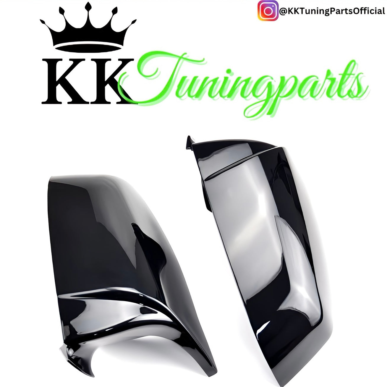 Performance Spiegelcover - Schwarz Hochglanz - passend für BMW F07 F10 F11 F06 F12 F13 F01 F02 F03 F04 E60 E61 E62 E63 E64