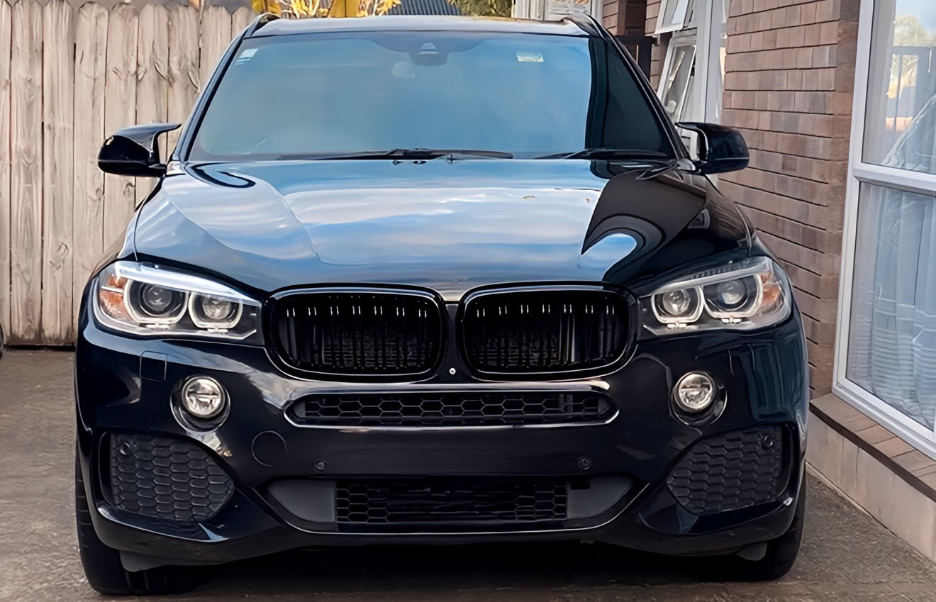 Performance Spiegelcover - Schwarz Hochglanz - passend für BMW X3 F25 X4 F26 X5 F15 X6 F16